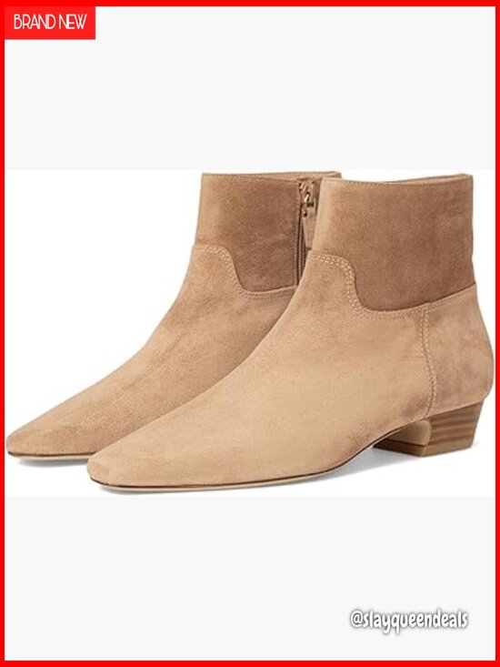 Shoes - Leather Zip Booties Ankle Boots Heeled